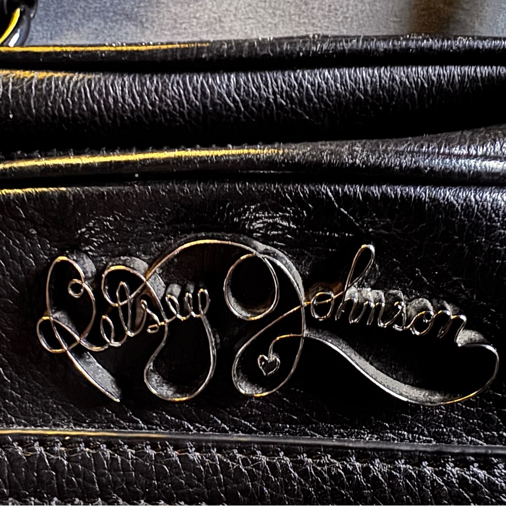 Black Studded Leather Handbag - Picture 2 of 3